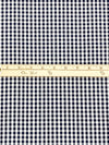 Navy/White 100% Cotton Small Gingham Check Shirting 56W