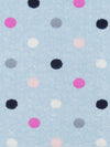 Sky Blue/Fruit Punch Pink/Dark Navy/Multi Polyester/Lycra Dot Print Double Brushed Knit 60W