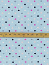 Sky Blue/Fruit Punch Pink/Dark Navy/Multi Polyester/Lycra Dot Print Double Brushed Knit 60W