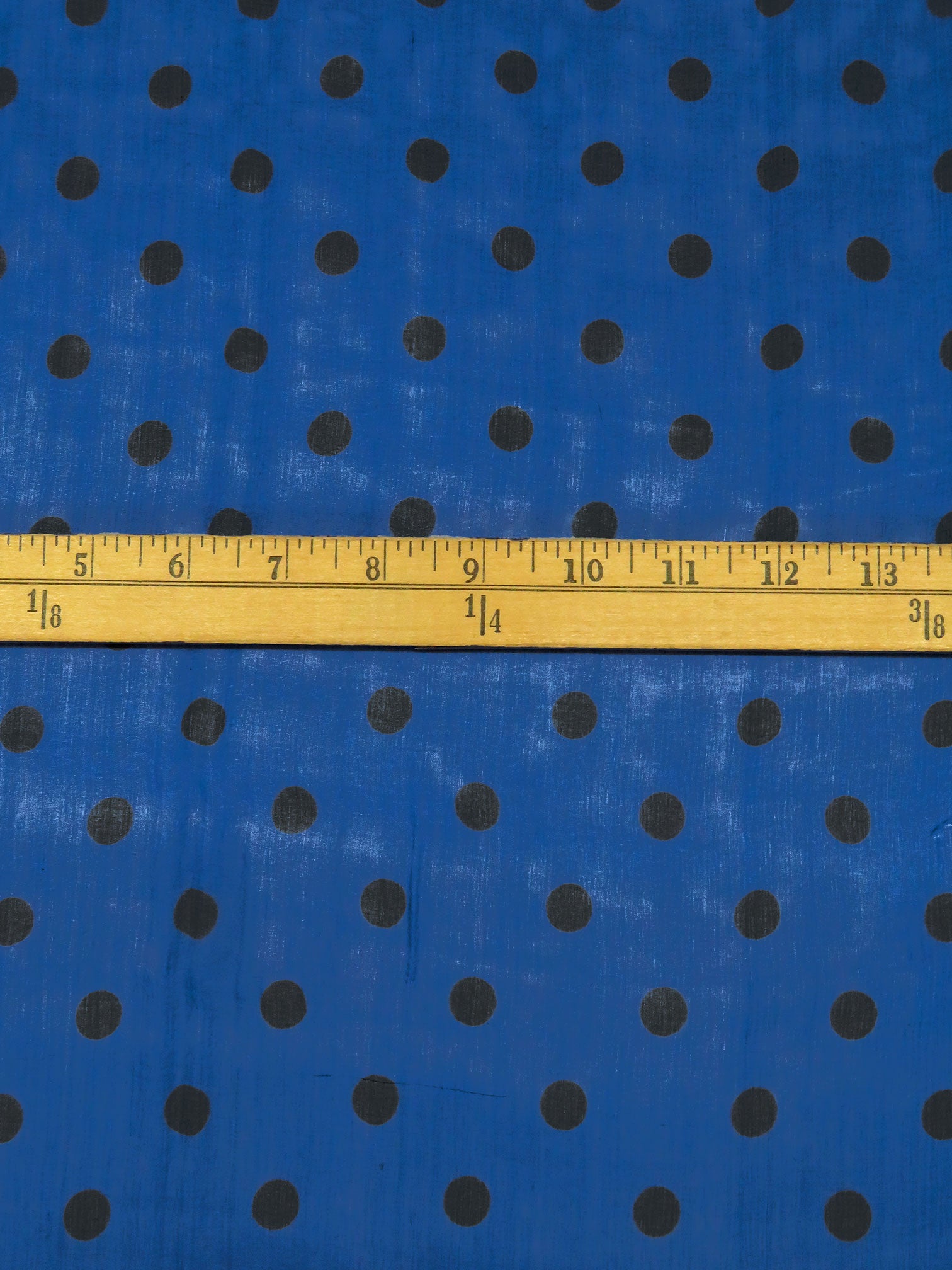 Dark Blue/Black 100% Silk Dot Print Chiffon 43W – Fabric Mart