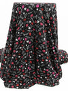 Black/Hot Pink/Rouge Red/Multi Polyester/Lycra Kisses Print Brushed Sweater Knit - NY Designer - 58W