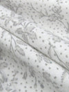 White/Pewter Gray/Coin Gray Cotton/Rayon Floral Branches Dot Print Jersey Knit 60W