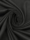 Midnight Charcoal 100% Polyester Suede Suiting - Famous Dress Designer - 54W