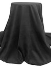 Midnight Charcoal 100% Polyester Suede Suiting - Famous Dress Designer - 54W