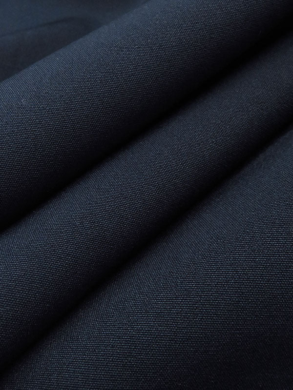 Navy Polyester/Lycra Stretch Suiting - Famous Dress Designer - 56W