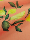 Melon/Citrus Yellow/Evergreen 100% Cotton Lemon Print Voile 56W