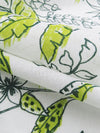 White/Rifle Green/Avocado 100% Cotton Sketchy Tropical Floral Print Voile 56W