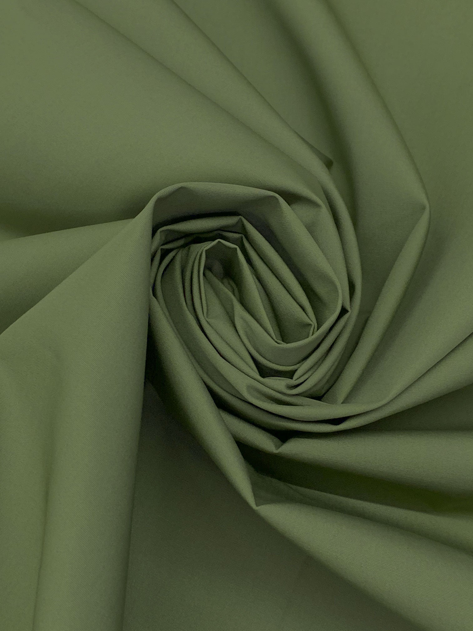 Olive Drab Green Polyester/Cotton Triumph Poplin Jacketing