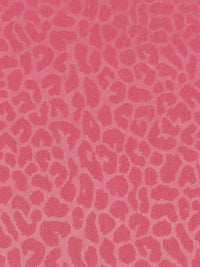 Vivid Bubblegum Pink Polyester/Lycra Animal Design Jacquard Stretch Twill Suiting - NY Designer - 58W