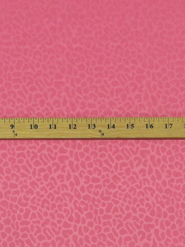 Vivid Bubblegum Pink Polyester/Lycra Animal Design Jacquard Stretch Twill Suiting - NY Designer - 58W