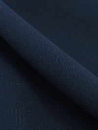 Dark Lapis Blue 100% Polyester Crepe Suiting 56W