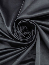 Muted Cauldron Black Cotton/Polyester/Acetate Satin Suiting - NY Designer - 60W