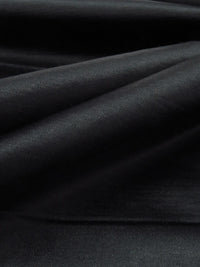 Muted Cauldron Black Cotton/Polyester/Acetate Satin Suiting - NY Designer - 60W