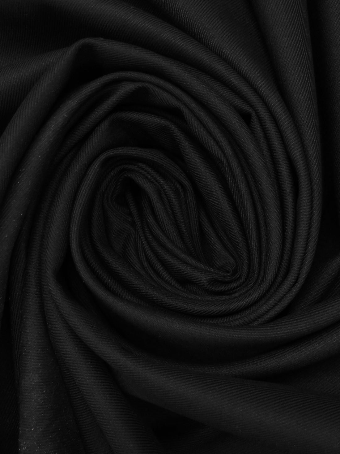 Black Recycled Polyester/Rayon/Lycra Lexington Bi-Stretch Twill Suiting - Robert Kaufman - 58W