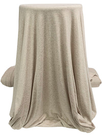 Tan/Cream Polyester/Lycra Space-Dyed Featherweight Knit 58W