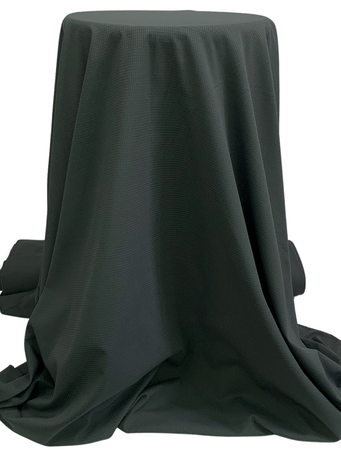 Gotham Gray Polyester/Recycled Seawool Grid Stripe Performance Shirt Weight Woven - Robert Kaufman - 52W