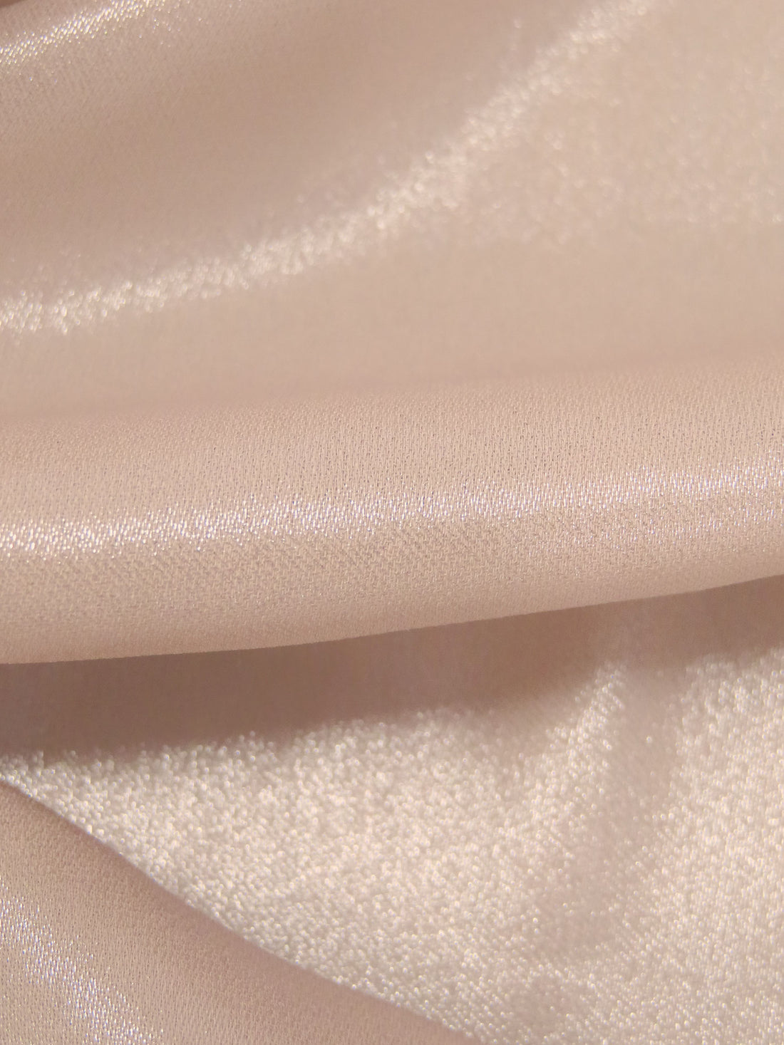 Nude-Pink 100% Polyester Foil Printed Shimmer Chiffon 56W
