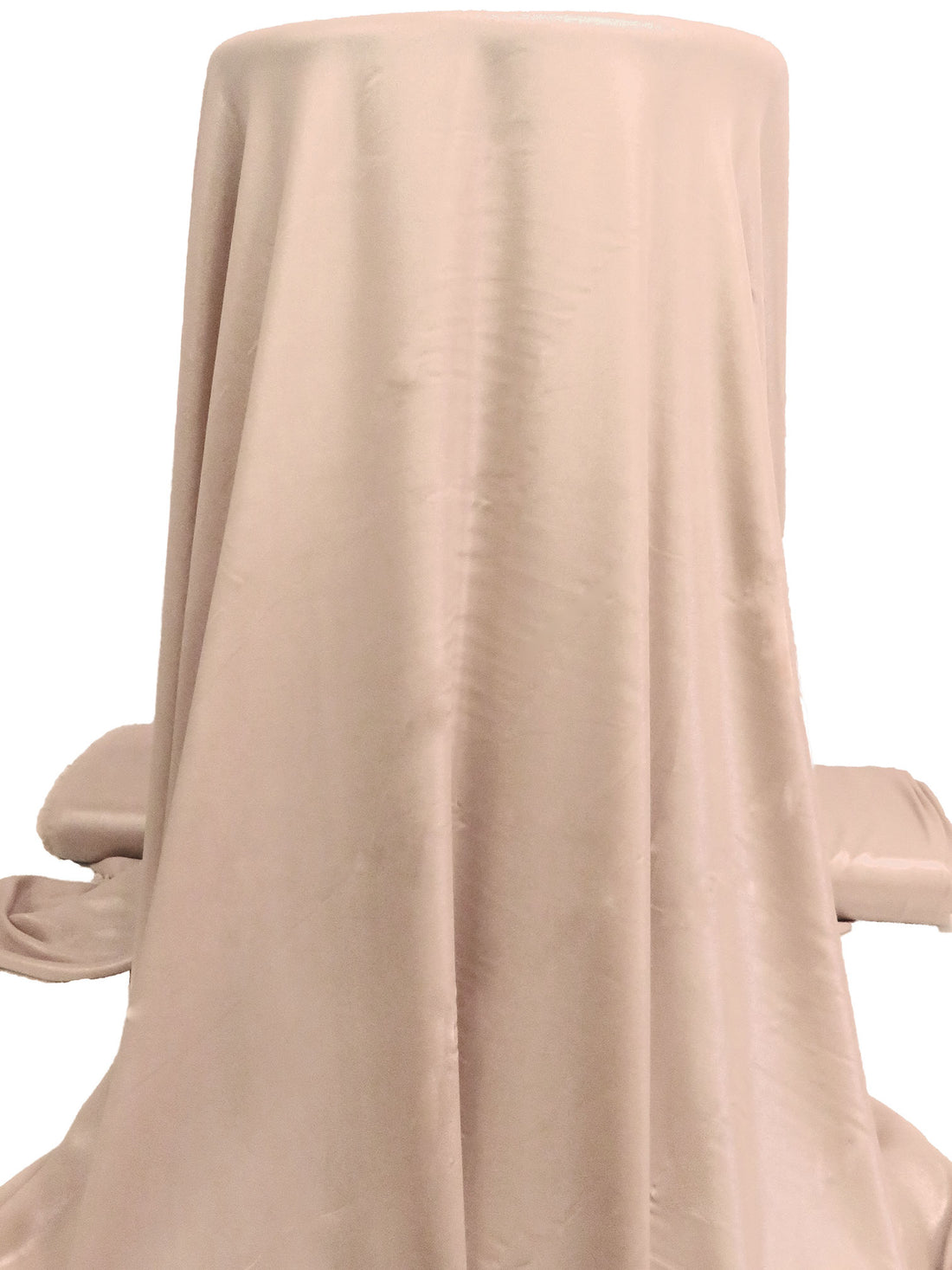 Nude-Pink 100% Polyester Foil Printed Shimmer Chiffon 56W