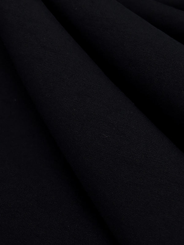 Darkest Midnight Navy Polyester/Lycra Stretch Suiting 54W