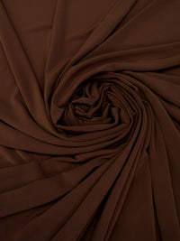 Dark Walnut Polyester/Lycra Drapey Stretch Suiting 58W