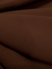 Dark Walnut Polyester/Lycra Drapey Stretch Suiting 58W