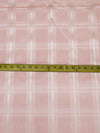 Dust Storm Pink 100% Acetate Plaid Satin Type 56W