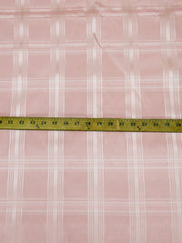 Dust Storm Pink 100% Acetate Plaid Satin Type 56W