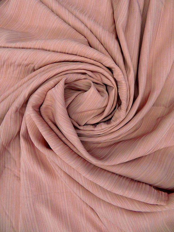 Dusty Rose Rayon/Acetate Vertical Stripe Jacquard Satin Type 56W