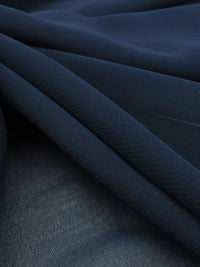 Dark Lapis Blue 100% Polyester Chiffon 58W