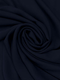Navy 100% Polyester Georgette 56W