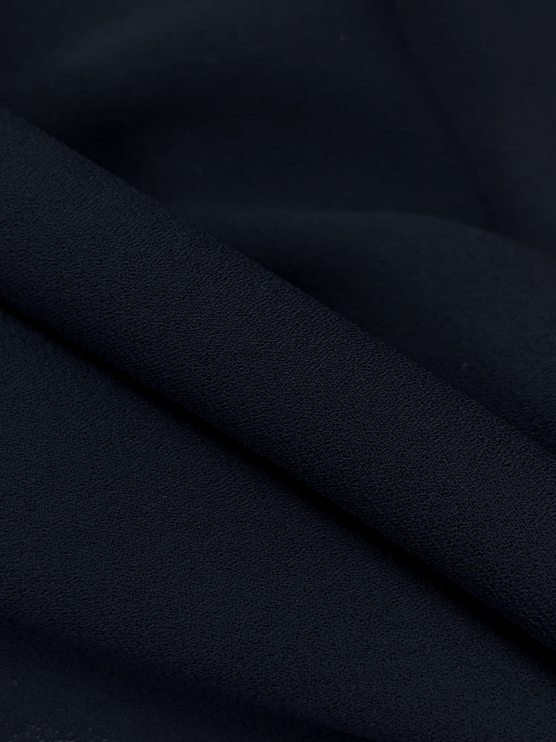 Navy 100% Polyester Georgette 56W