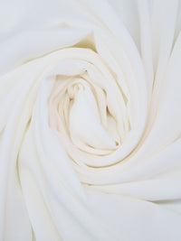 White 100% Polyester Georgette 57W