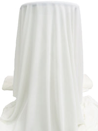 White 100% Polyester Georgette 57W
