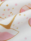 White/Flamingo Pink/Gold/Latte Organic Cotton/Lycra Martini Foil Print Jersey Knit - BedHead - 60W