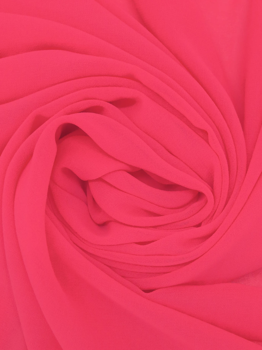 Neon Fuchsia 100% Polyester Georgette 58W