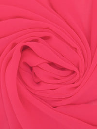Neon Fuchsia 100% Polyester Georgette 58W
