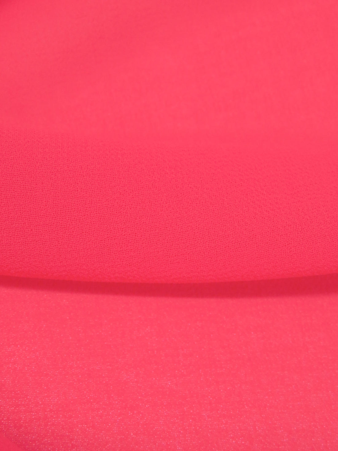 Neon Fuchsia 100% Polyester Georgette 58W