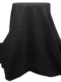 Black 100% Polyester Crinkle Knit 59W