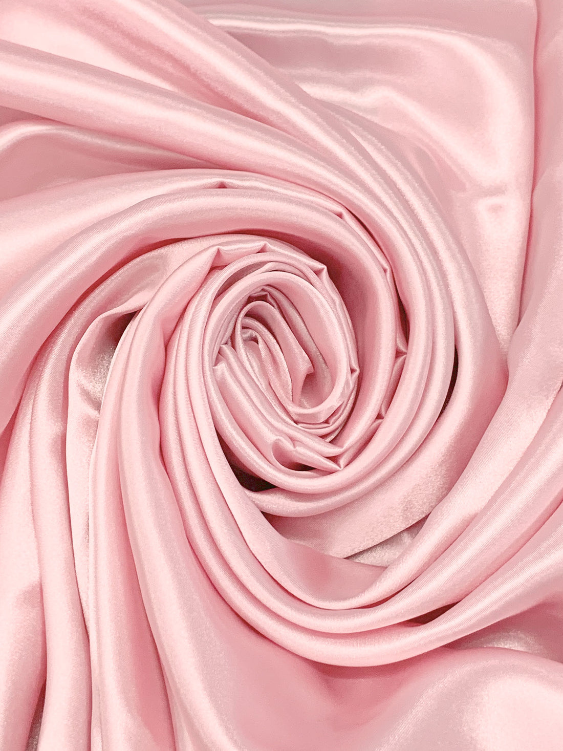 Misty Rose Pink 100% Polyester Charmeuse 58W