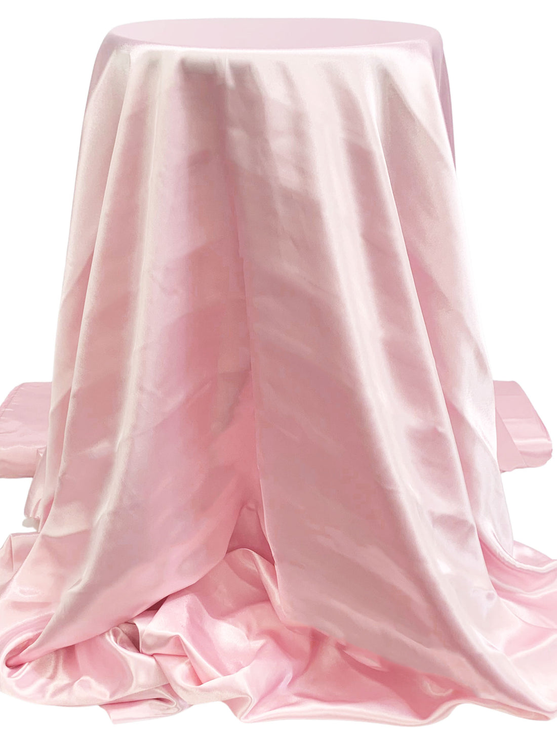 Misty Rose Pink 100% Polyester Charmeuse 58W