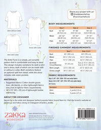Nani Iro - Artist Tunic - Sizes 0-18