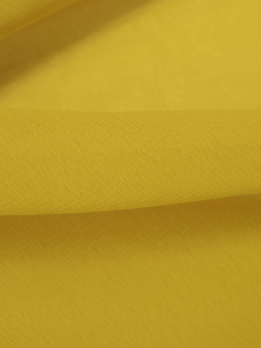 Lemon Curry 100% Polyester Chiffon 58W