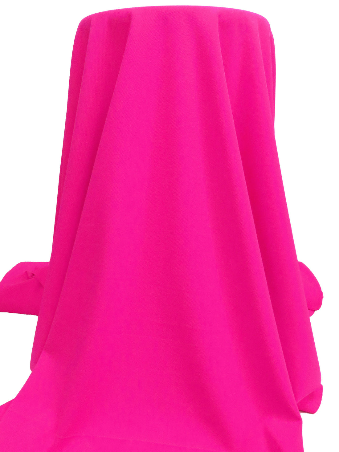 Bright Pink Polyester/Lycra Twill Crepe Double Knit 59W