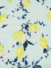 Pale Seafoam/Bright Citrus Yellow/Sapphire/Multi Rayon/Lycra Painterly Lemon Print Jersey Knit - NY Designer - 62W