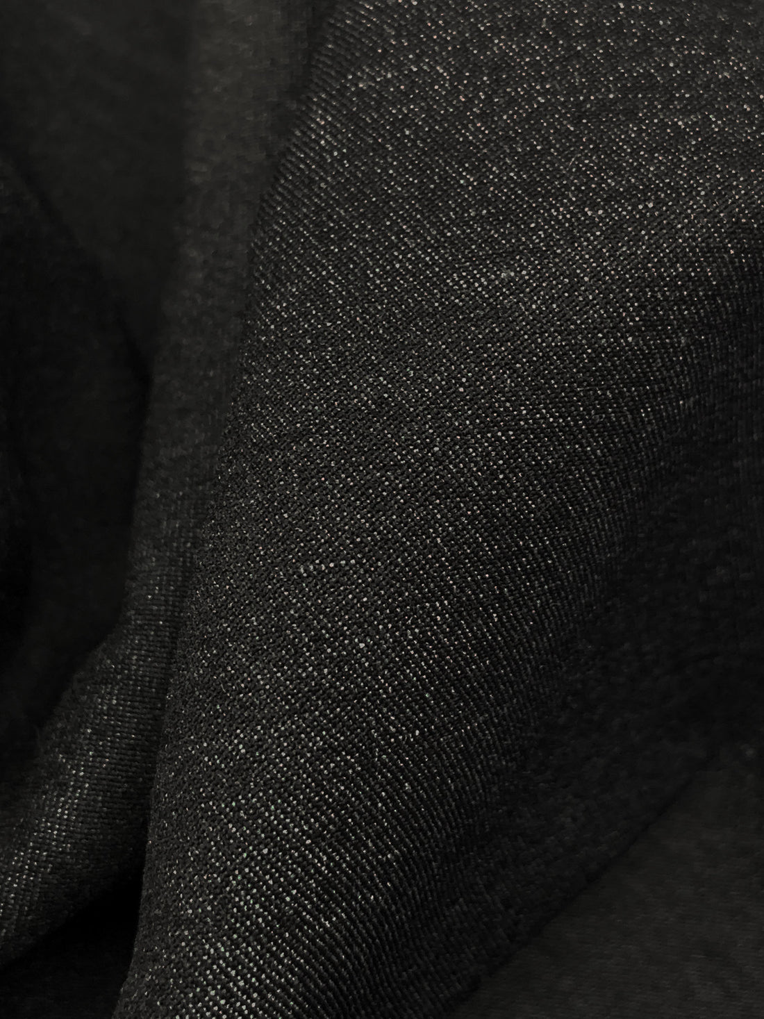 Dark Charcoal Rayon/Nylon/Lycra Heathered Stretch Bengaline Suiting 57W