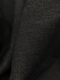 Dark Charcoal Rayon/Nylon/Lycra Heathered Stretch Bengaline Suiting 57W
