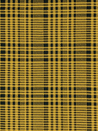 Goldenrod/Black Rayon/Nylon/Lycra Plaid Stretch Bengaline Suiting 58W