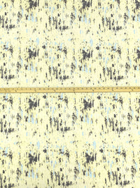 Cream/Dim Gray/Morning Fog Polyester/Lycra Abstract Print ITY Knit - WHBM - 58W