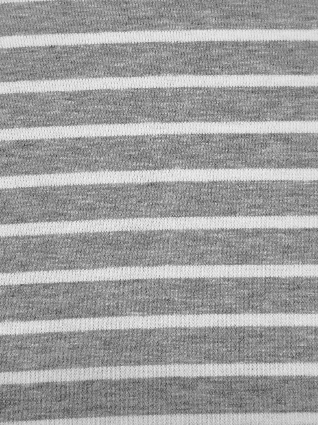 Gray Cloud/White Rayon/Lycra Horizontal Stripe Weave Jersey Knit 58W