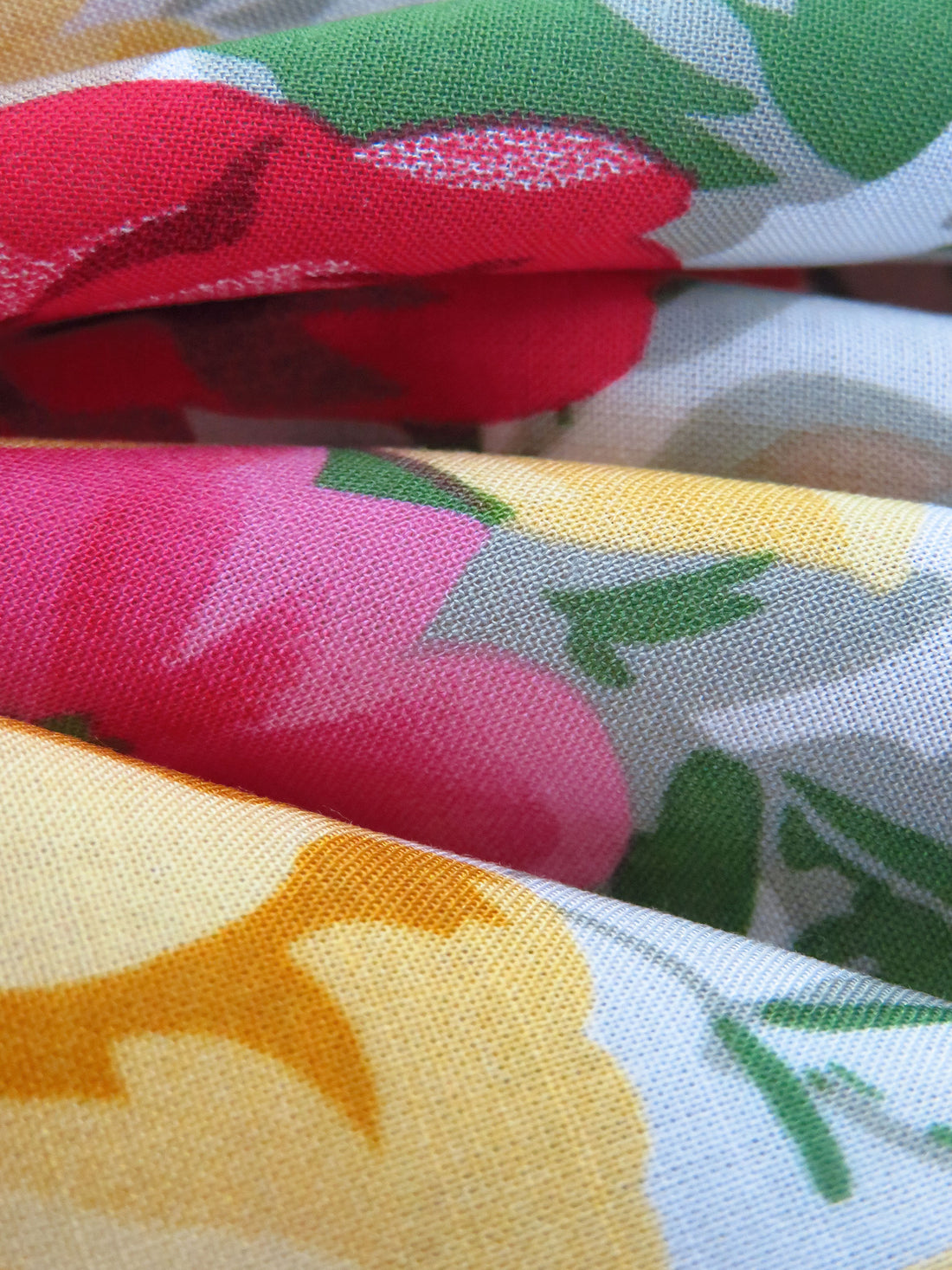 Eggshell/Petal Pink/Buttercup/Multi 100% Rayon Romantic Summer Floral Print Voile - LA Designer - 54W